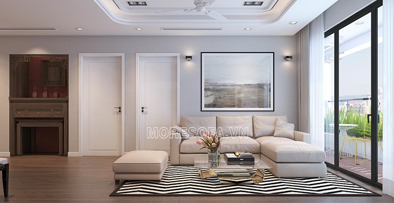 Ghế sofa góc nhỏ gọn cho phòng khách